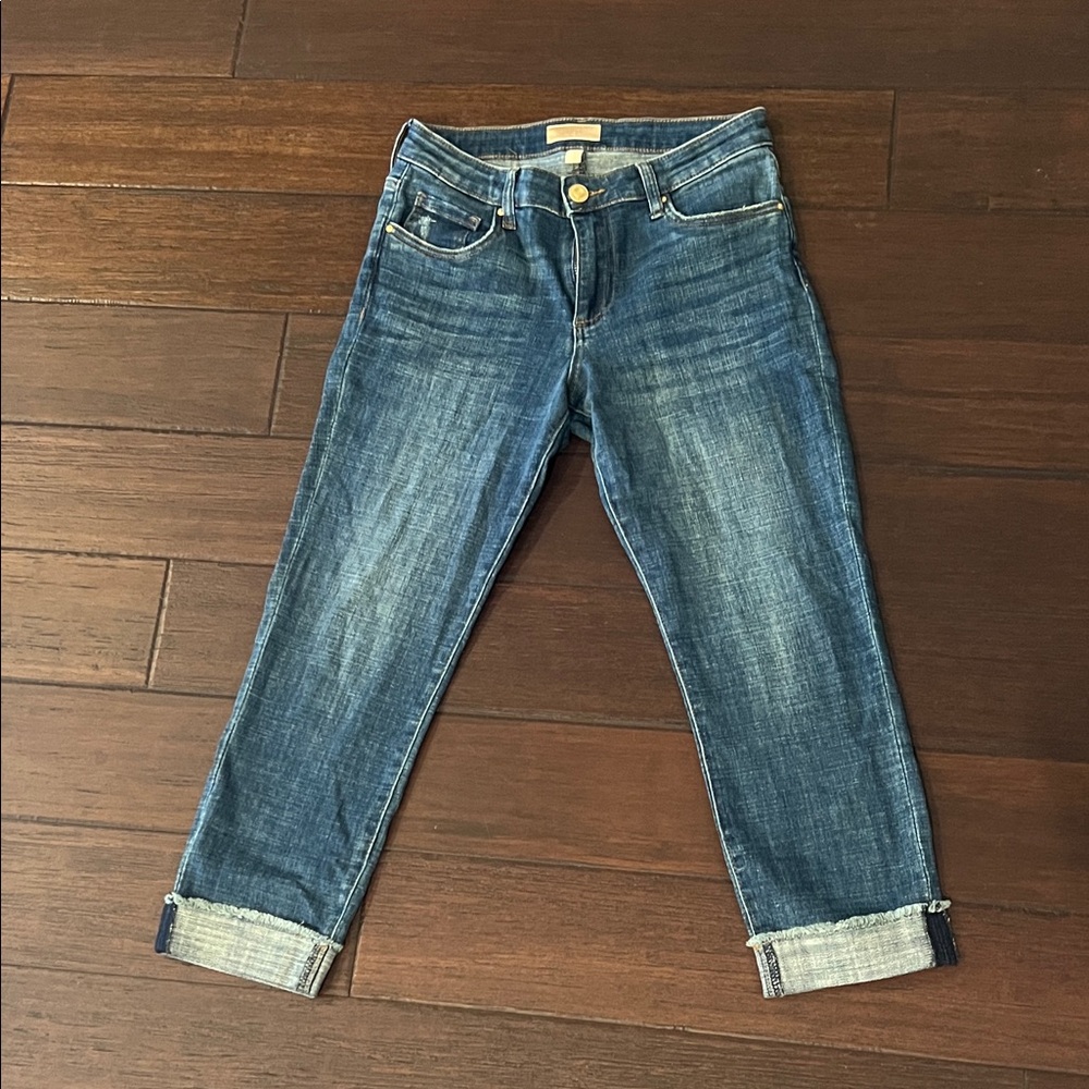 Kut from the Kloth Amy Dark Blue Ankle Jeans